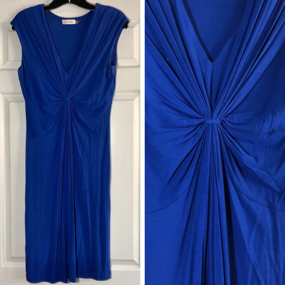 CK jersey cobalt dress - size 4